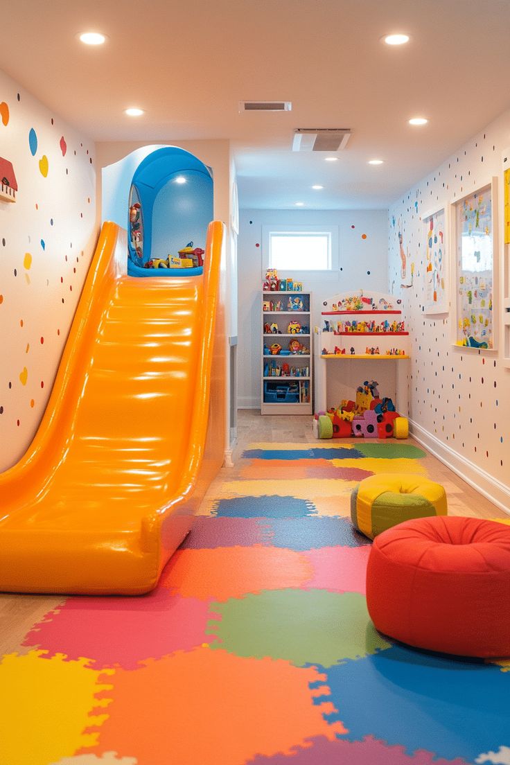 Dreamy Spiral Slide Area